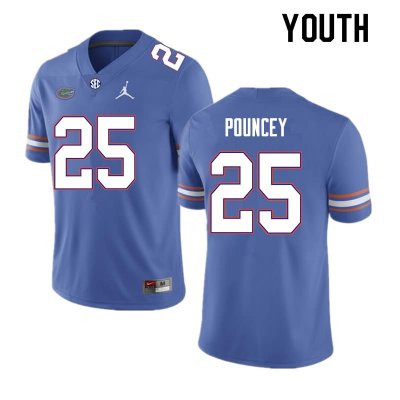 Youth Florida Gators #25 Ethan Pouncey NCAA Nike Royal Authentic Stitched College Football Jersey CAM0462KQ